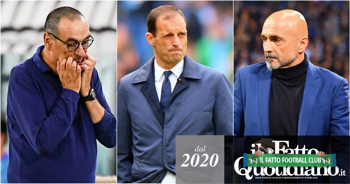 Allegri, Spalletti e Sarri: la loro ombra incombe sulle panchine di Serie A. Tre ‘big’ costretti ad aspettare un’occasione