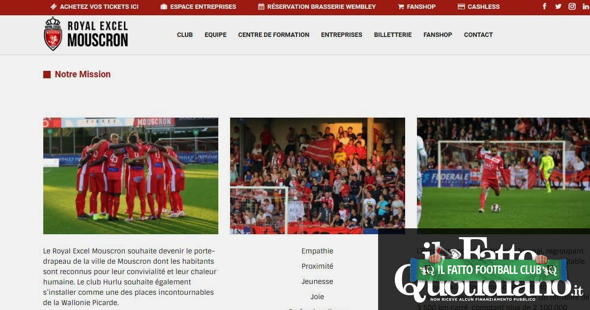 Royal Excel Mouscron, l’emblema delle zone d’ombra del calcio moderno ora rischia il crac